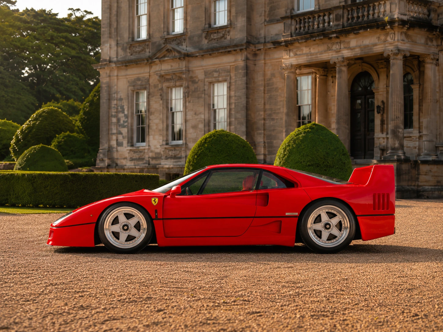 Ferrari F40 side profile